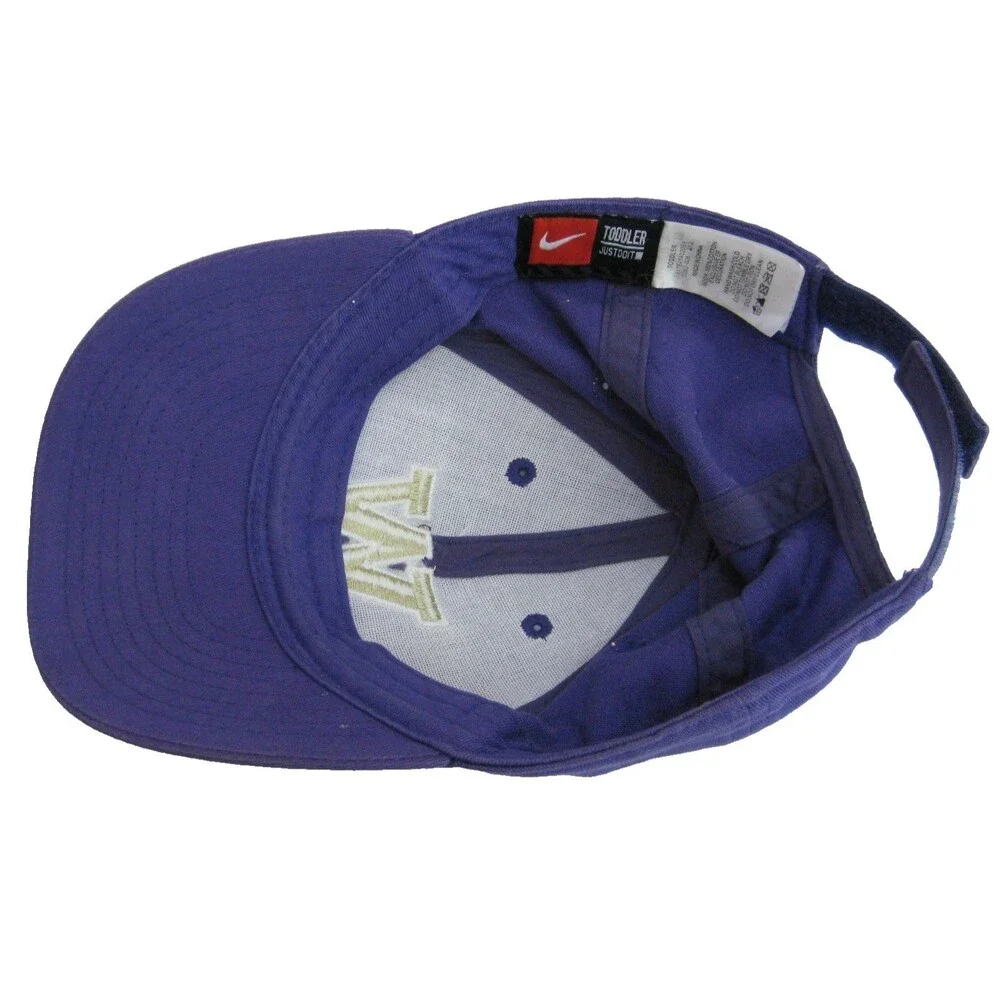 Nike Washington Huskies Baseball Cap Logo Hat Toddler Size Purple Adjustable
